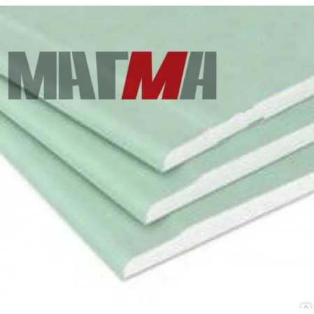 ГИПСОКАРТОН МАГМА потолочный ВЛАГОСТОЙКИЙ 2500/1200/9.5 мм ГИПСОКАРТОН МАГМА потолочный ВЛАГОСТОЙКИЙ 2500/1200/9.5 мм